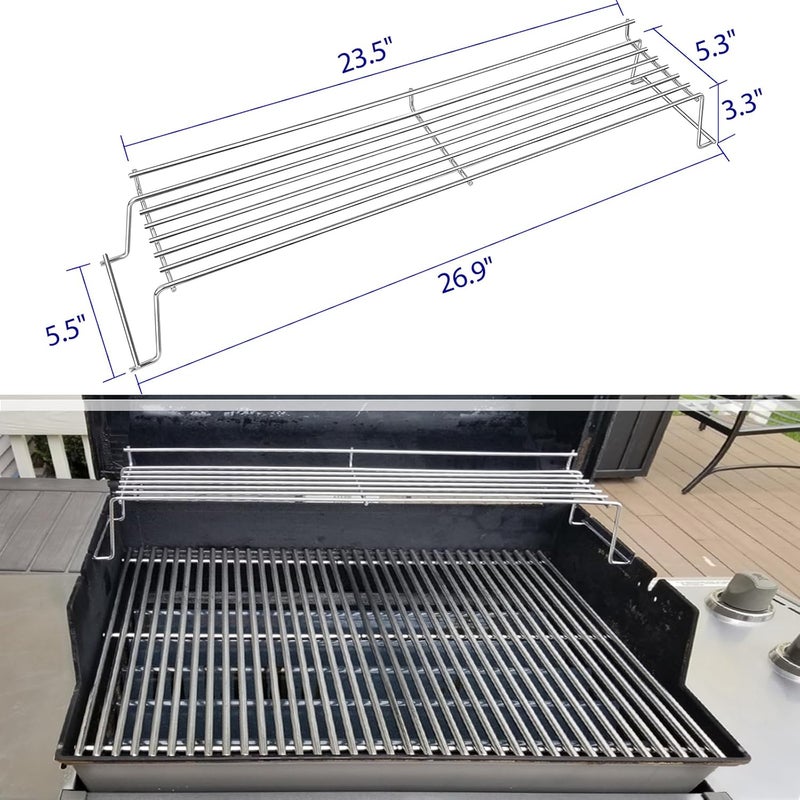 YOUFIRE Store Warming Rack for Weber Genesis 300 Series(2007-2016), Genesis E310, E320, E330, S310, S320, S330, Stainless Steel Grill Parts Replacement for Weber 65054, 81323, 62749 - Image 2
